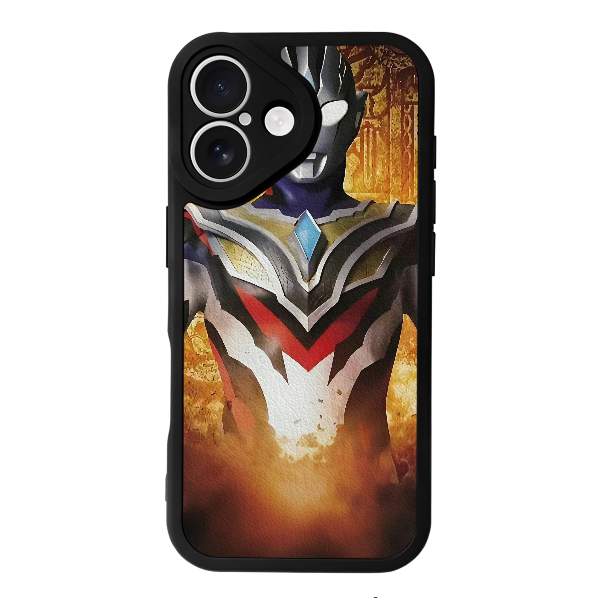 （画像用） ウルトラマン Ultraman 【iPhone 16シリーズ対応】シリコンスマホケース（レザー調） 材質：シリコン